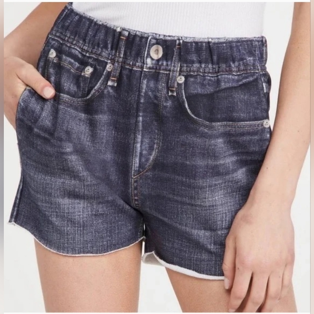 rag & bone Dark Wash Denim Shorts